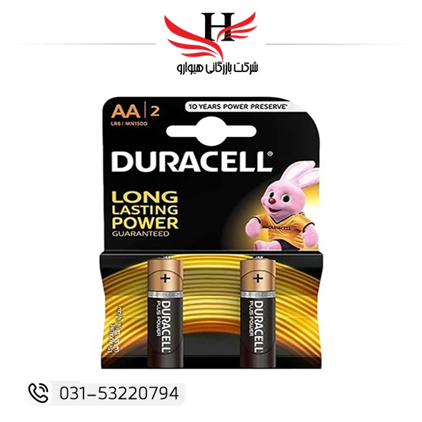 باتری قلم آلکالاین دوراسل DURACELL سایز AA با ولتاژ 1.5 ولت، ماندگاری بالا و کیفیت اصل، مناسب ریموت کنترل، اسباب‌ بازی، موس و کیبورد بی‌سیم | خرید و پخش عمده از هیوارو شهرضا، اصفهان و تهران